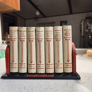 Vintage Chef-An-Ette Terry's Origin-nette Metal Recipe Box